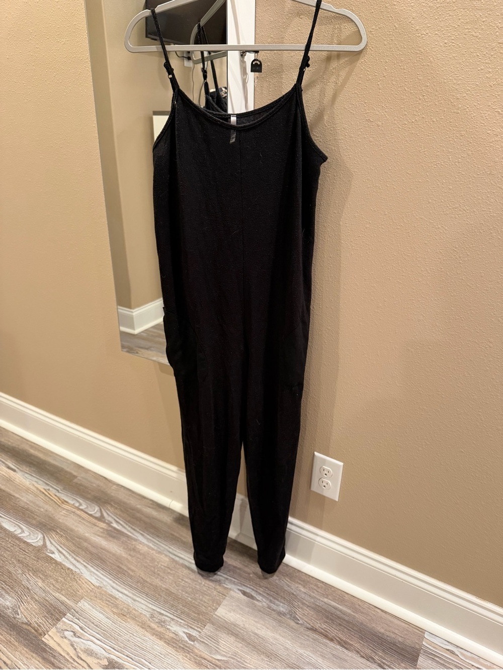 Roma Black Spaghetti Strap Jumpsuit